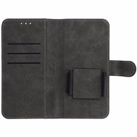 COMMON universalus knygos tipo dėklas (DYDIS S) Iphone 12/13/Samsung S6/A5 2016/Xcover 4/S22/Huawei P8 2017, rudas