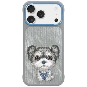 Nimmy Big Eyed Pet 2.0 Šuns dėklas telefonui iPhone 17 Pro Max - pilka