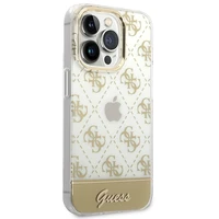 Guess GUHCP14LHG4MHG iPhone 14 Pro 6.1 "auksinis / auksinis kietas dėklas 4G Rašto Scenarijus