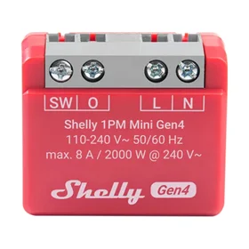 Shelly 1PM Mini Gen4 valdiklis Zigbee/Matter