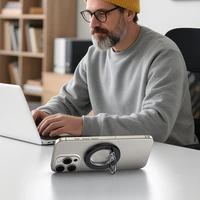 Tech-Protect MMR600 magnetinis telefono žiedinis laikiklis - juodas