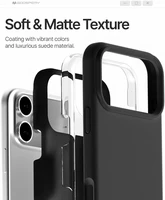 Dėklas Mercury Pure Magsafe Silicon Case Apple iPhone 17 Pro juodas