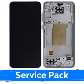 LCD ekranas suderinamas su Samsung A356 A35 5G su rėmeliu / Ice Blue / (Service Pack)