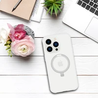 Tel Protect Magical Magnetinis Dėklas su stovu Iphone 15 Pro Max sidabrinis