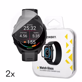 Wozinsky Pilno klijavimo grūdintas stiklas Garmin Forerunner 165 (2 vnt.)