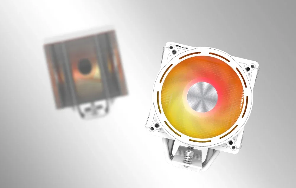 2 Darkflash aktyvaus aušinimo rinkiniai šviesiame fone