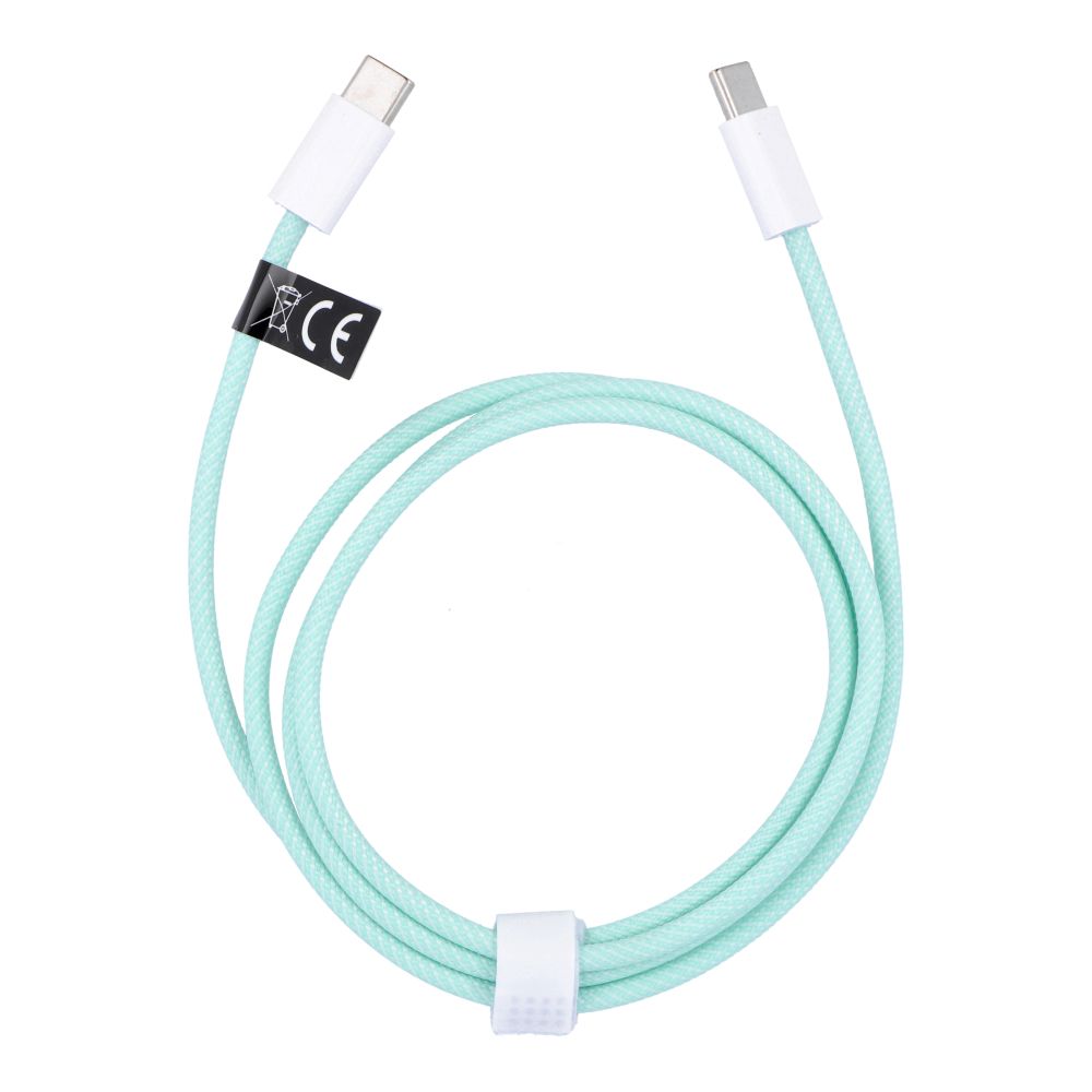 Kabelis Type-C į Type-C PD QC3.0 3A 60W C263 1 m žalias