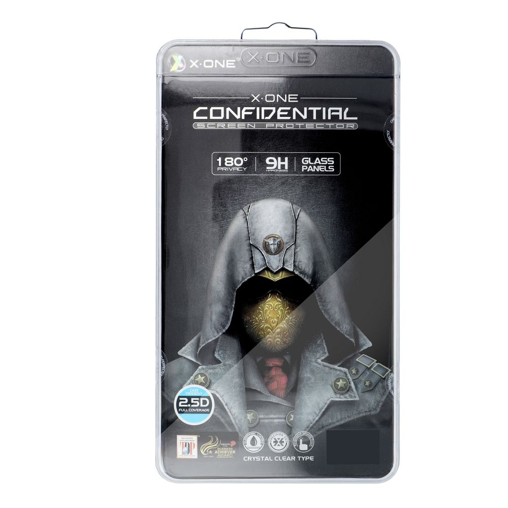 X-ONE Pilnas Dangtis Itin Stiprus Privatumas - iPhone 11 Pro (pilnas klijavimas) grūdintas stiklas 9H