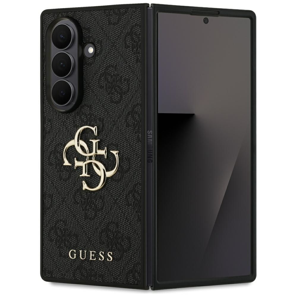 Dėklas telefonui GUESS SAMSUNG Z Fold7 GUHCZFD74GMGGR (4G PU su dideliu logotipu) juodas
