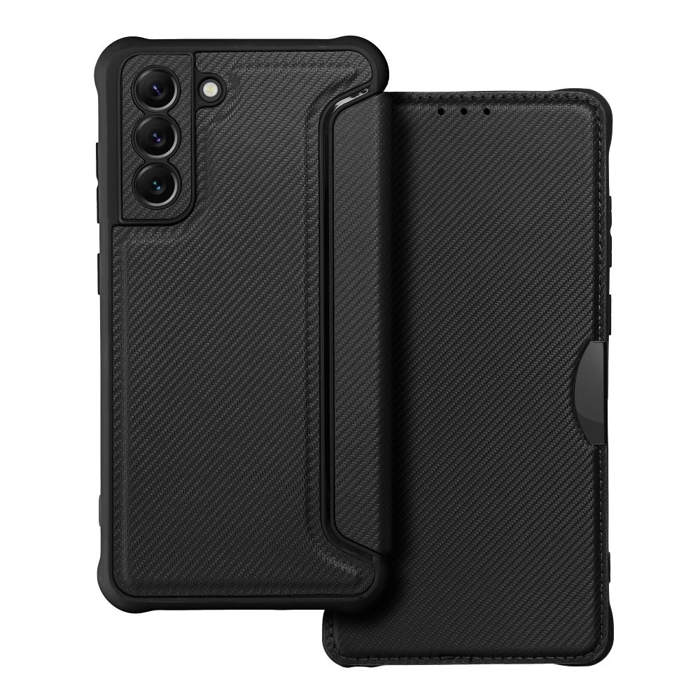 Dėklas telefonui RAZOR Book SAMSUNG S21 FE juodas