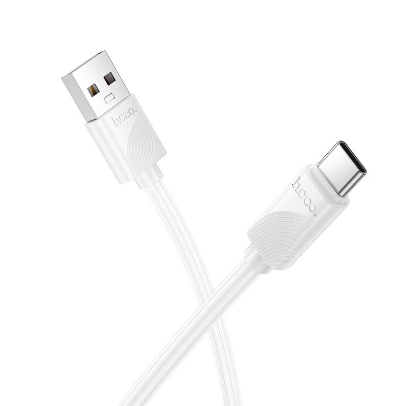 Kabelis USB-A į USB-C Hoco 3A 1 m X114 baltas