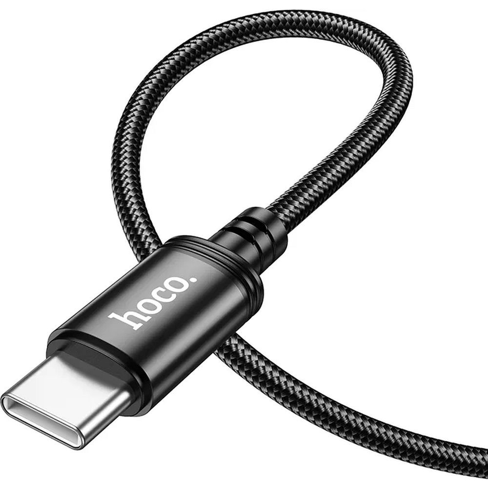 Kabelis USB C į USB C Hoco 3A 60W 1 m X89 juodas