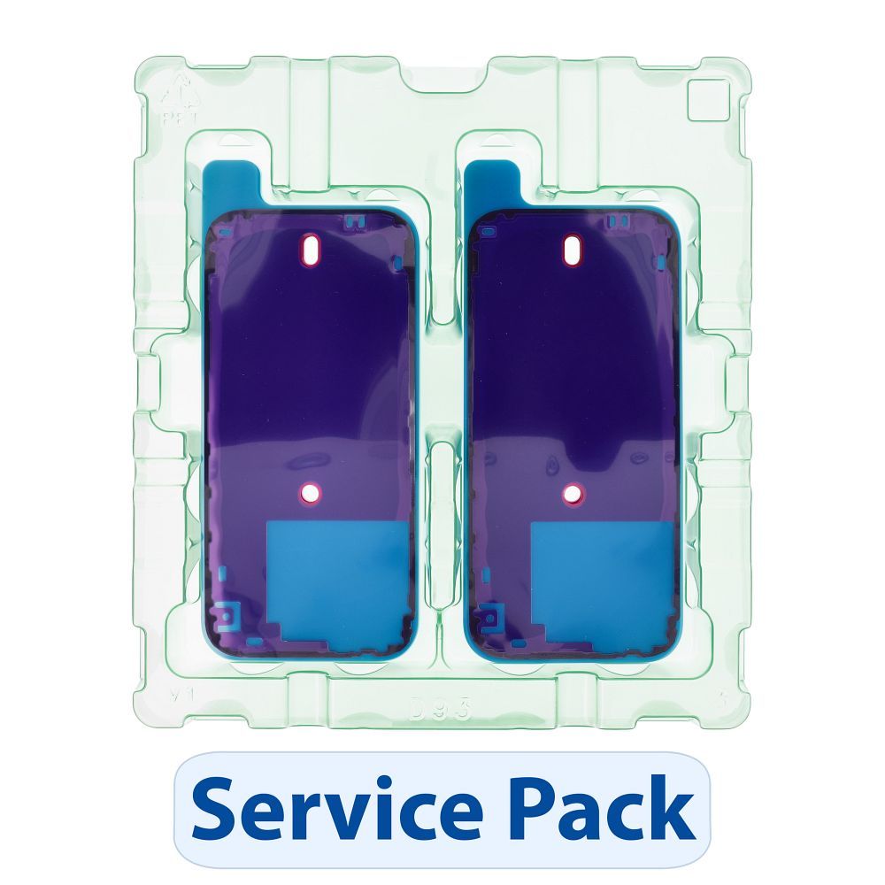 ServicePack 923-11071 Lipni plėvelė galinio stiklo iPhone 16 Pro (dėžutė po 30 vnt.)