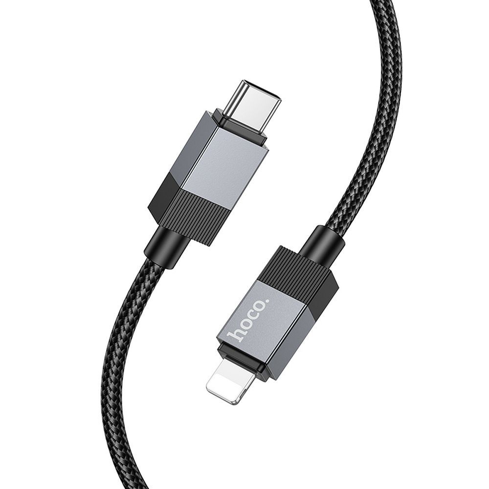 Kabelis USB C į Lightning Hoco PD 27W 1 m X110 juodas