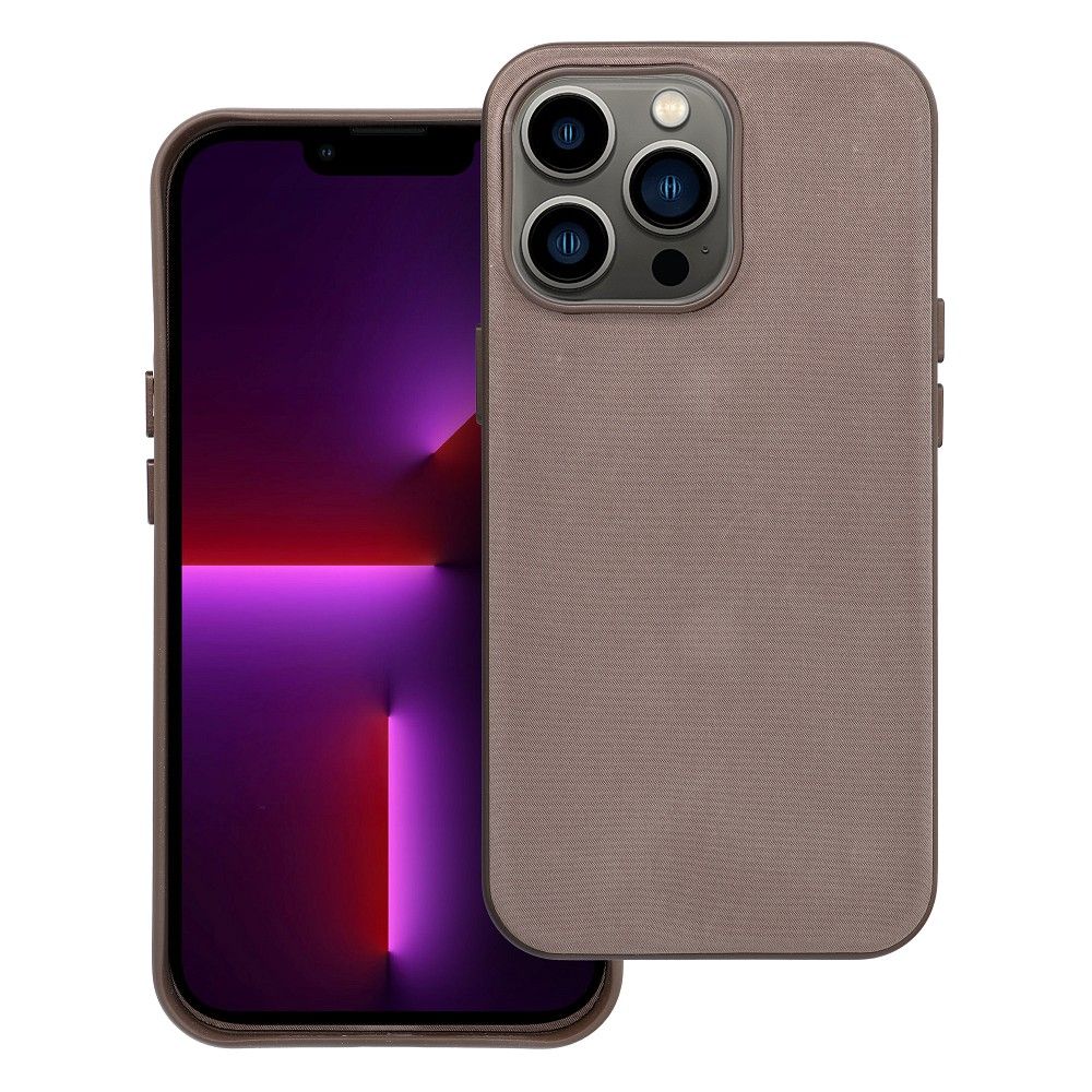 WOVEN MAG COVER dėklas suderinamas su MagSafe IPHONE 13 Pro - šviesiai rudas