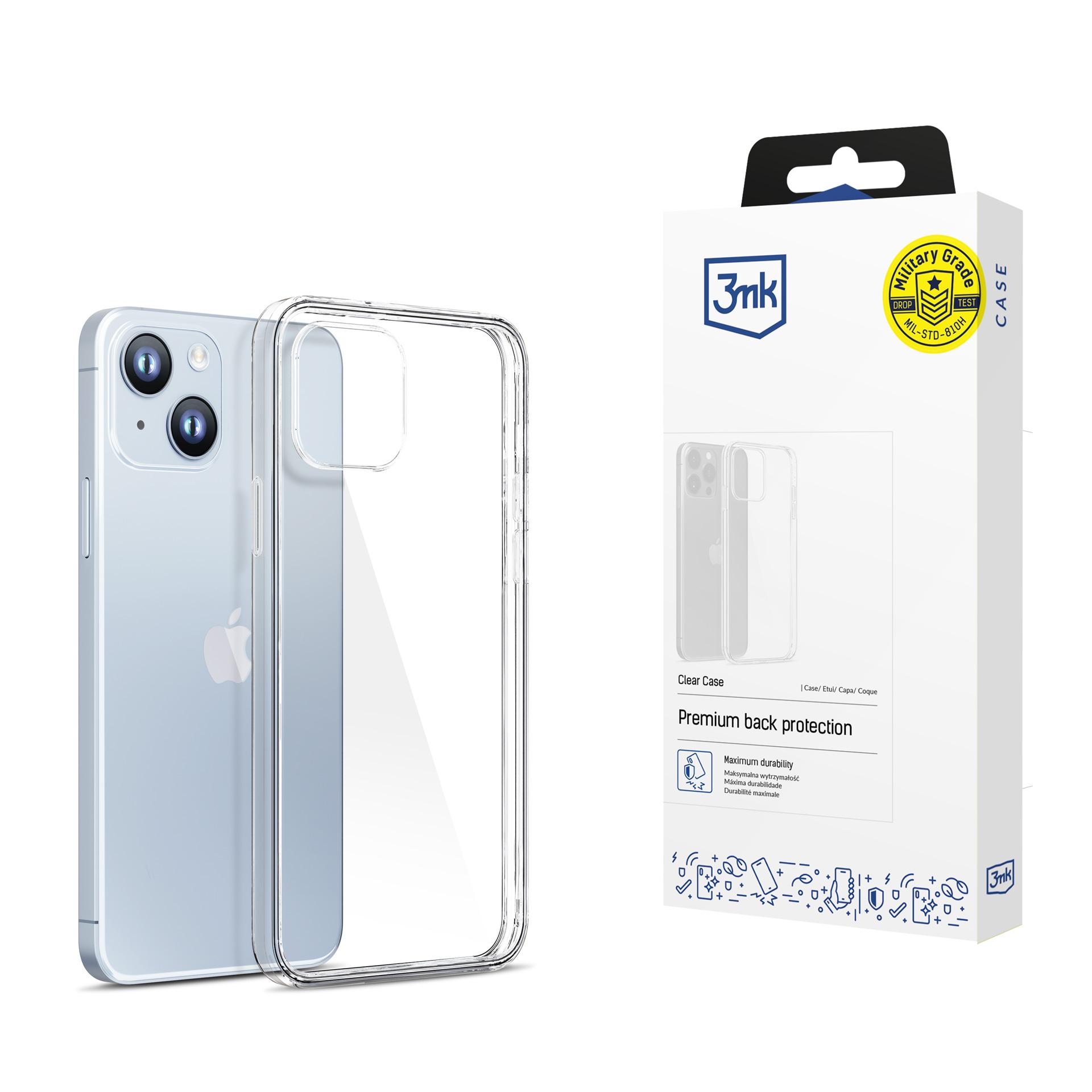 Dėklas 3mk Clear Case 1,2mm Apple iPhone 14