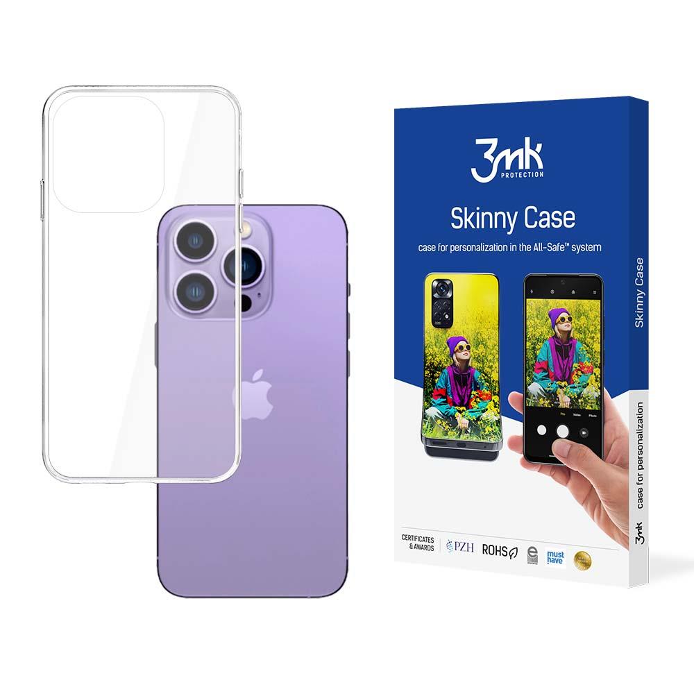 iPhone 14 Pro Max silikoninis dėklas iš 3mk Skinny Case serijos - permatomas