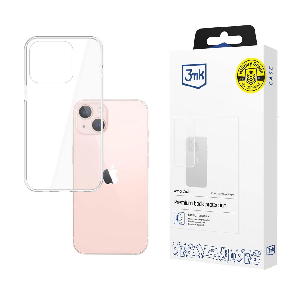 Dėklas telefonui iPhone 14 iš 3mk Armor Case serijos - permatomas