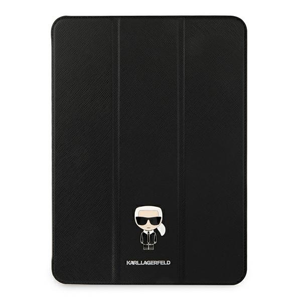 Karl Lagerfeld Saffiano Ikonic Karl dėklas iPad 11" Pro 2021 - Juodas