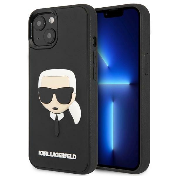Dėklas telefonui Karl Lagerfeld KLHCP14MKH3DBK iPhone 14 Plus 6.7\" juodas / juodas 3D Rubber Karl's Head
