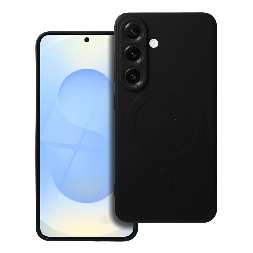 SILIKONINIS MAGNETINIS DĖKLAS suderinamas su MagSafe SAMSUNG S25 juodas