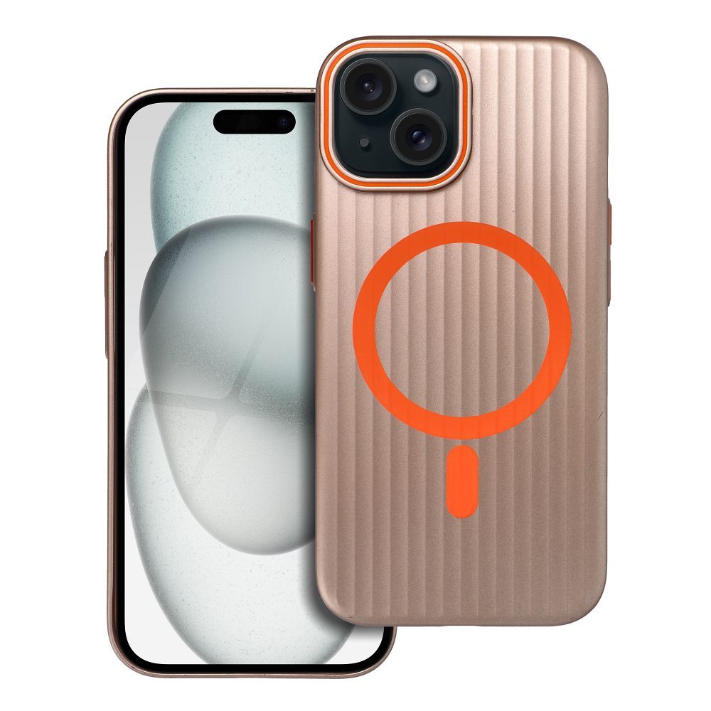 Dėklas SIMPLY suderinamas su MagSafe IPHONE 15 titano desertinė spalva