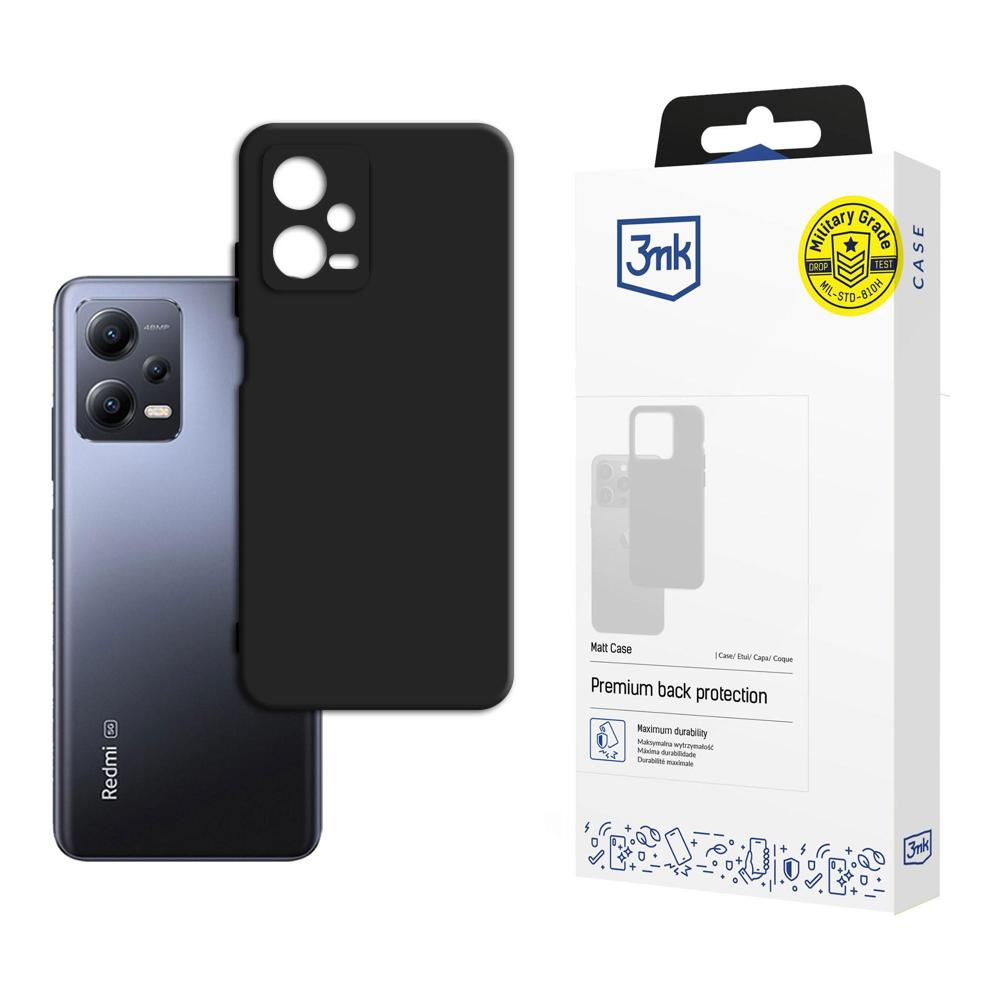 Dėklas Xiaomi Redmi Note 12 5G / Poco X5 5G serijos 3mk Matt Case - juodas