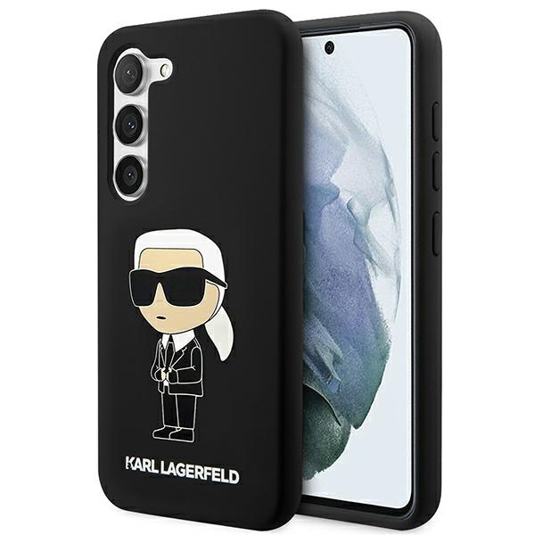 Karl Lagerfeld KLHCS23SSNIKBCK S23 S911 silikoninis dėklas juodas Ikonik