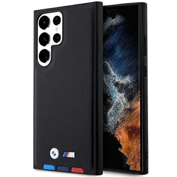 BMW BMHCS23L22PTDK S23 Ultra S918 juodas/juodas odinis dėklas Trispalvis