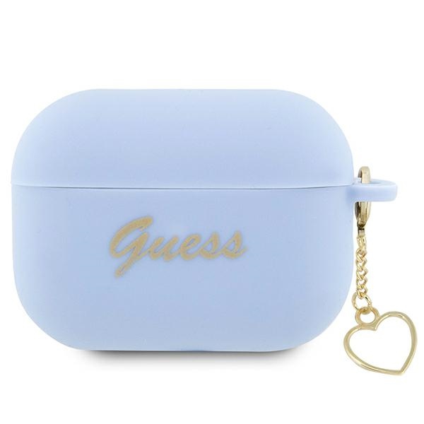 Guess GUAP2LSCHSB ausinių dėklas (m) - mėlynas Silicone Charm Heart Collection