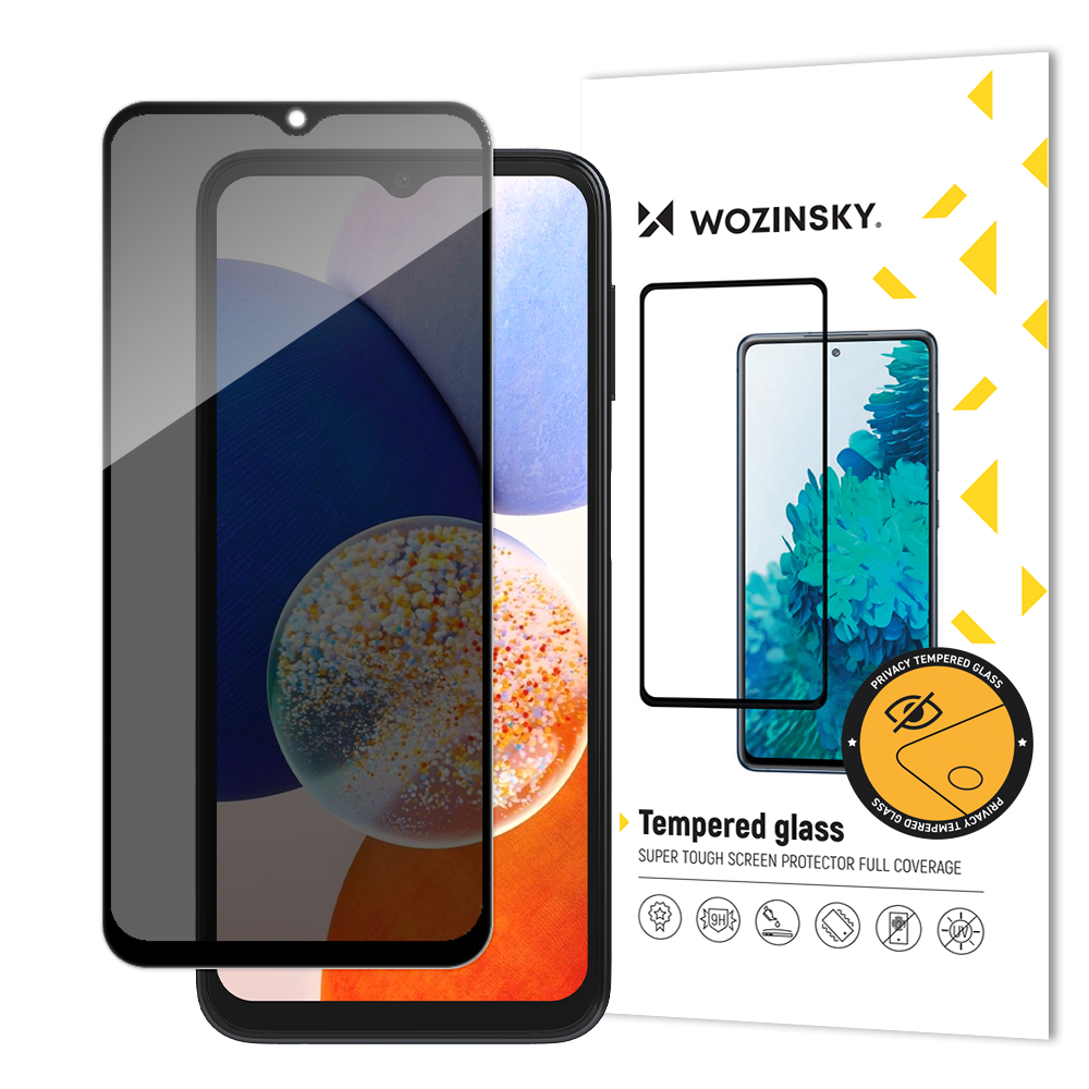 Wozinsky Privacy Glass grūdintas stiklas Samsung Galaxy A13 su Anti Spy privatumo filtru
