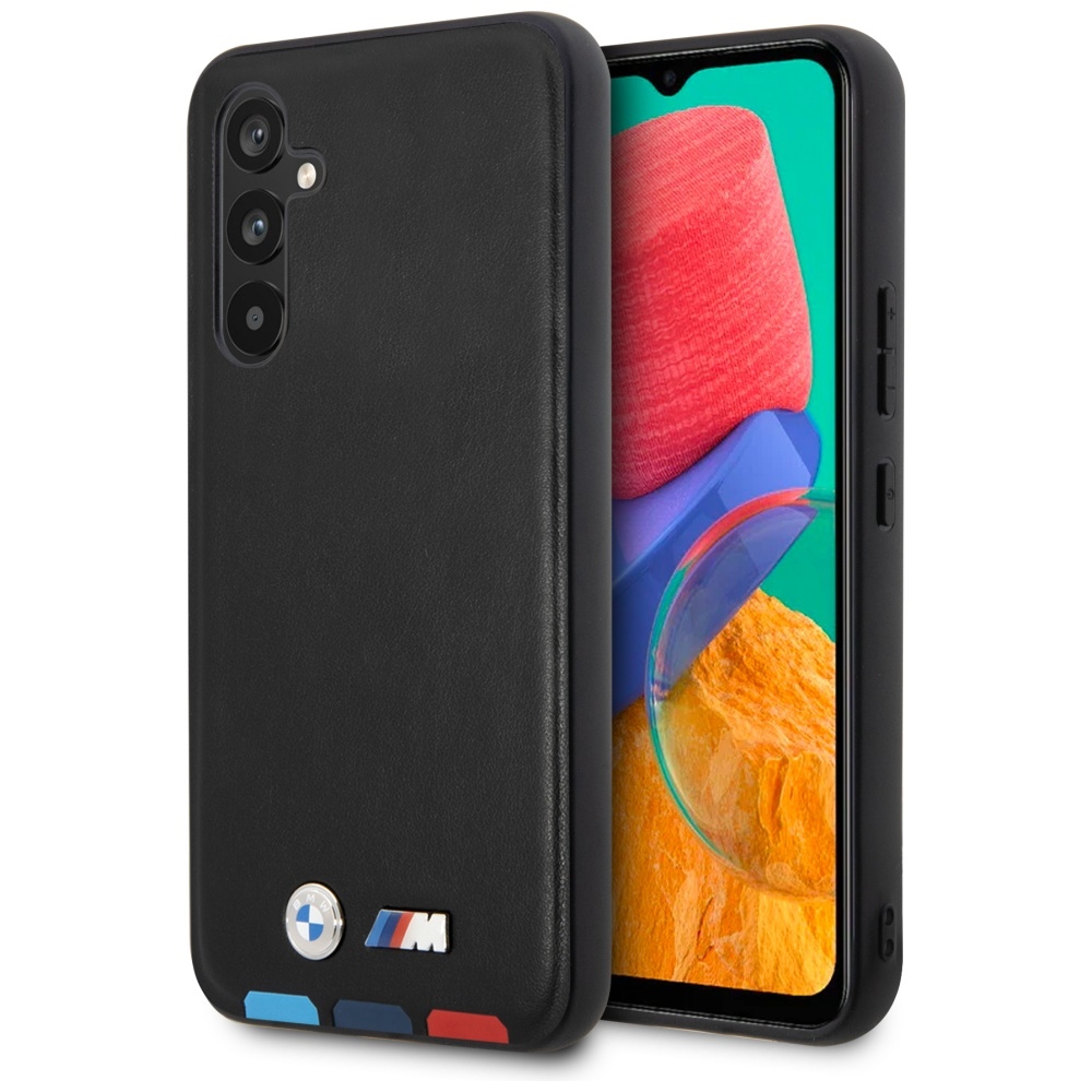 Dėklas BMW BMHCSA5422PTDK A54 juoda/juoda Odinis Antspaudas Trispalvė