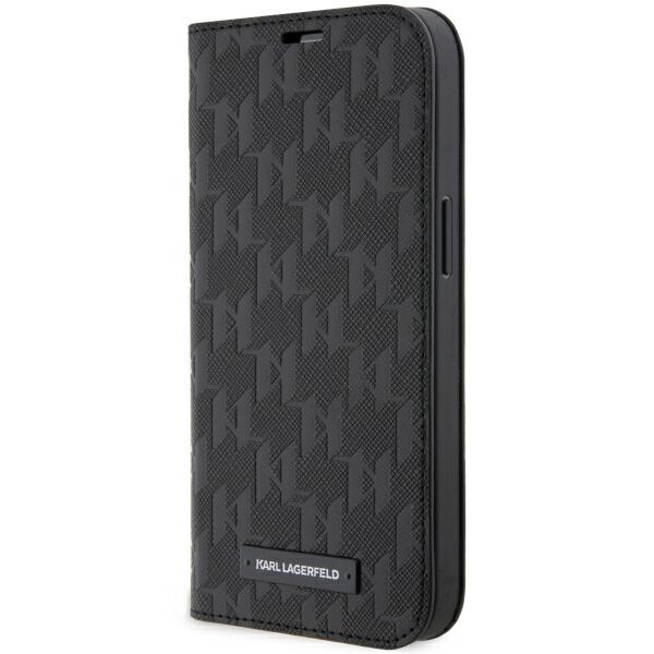 Karl Lagerfeld KLBKP14XSAKLHPK iPhone 14 Pro Max 6.7" Dėklas telefonui (m) - juodas (m) Saffiano Monograma