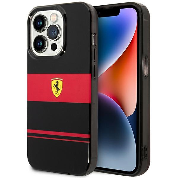 Ferrari FEHMP14LUCOK iPhone 14 Pro 6.1" juodas/juodas kietas dėklas IMD Combi Magsafe