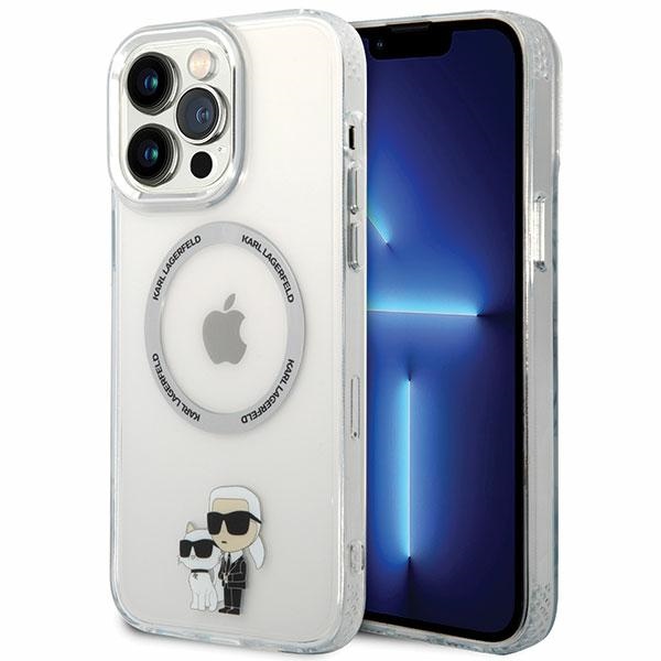 Karl Lagerfeld KKLHMP13XHNKCIT iPhone 13 Pro Max 6.7" hardcase permatomas Iconic Karl&Choupette Magsafe