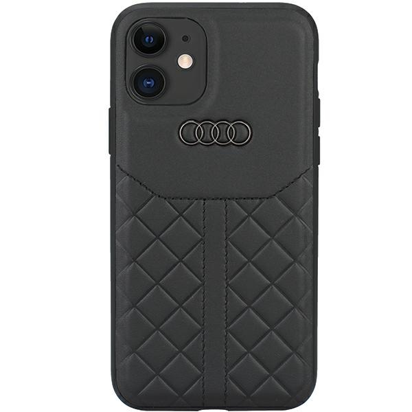 Audi tikros odos kietasis dėklas telefonui iPhone 11 / Xr 6.1 – juodas