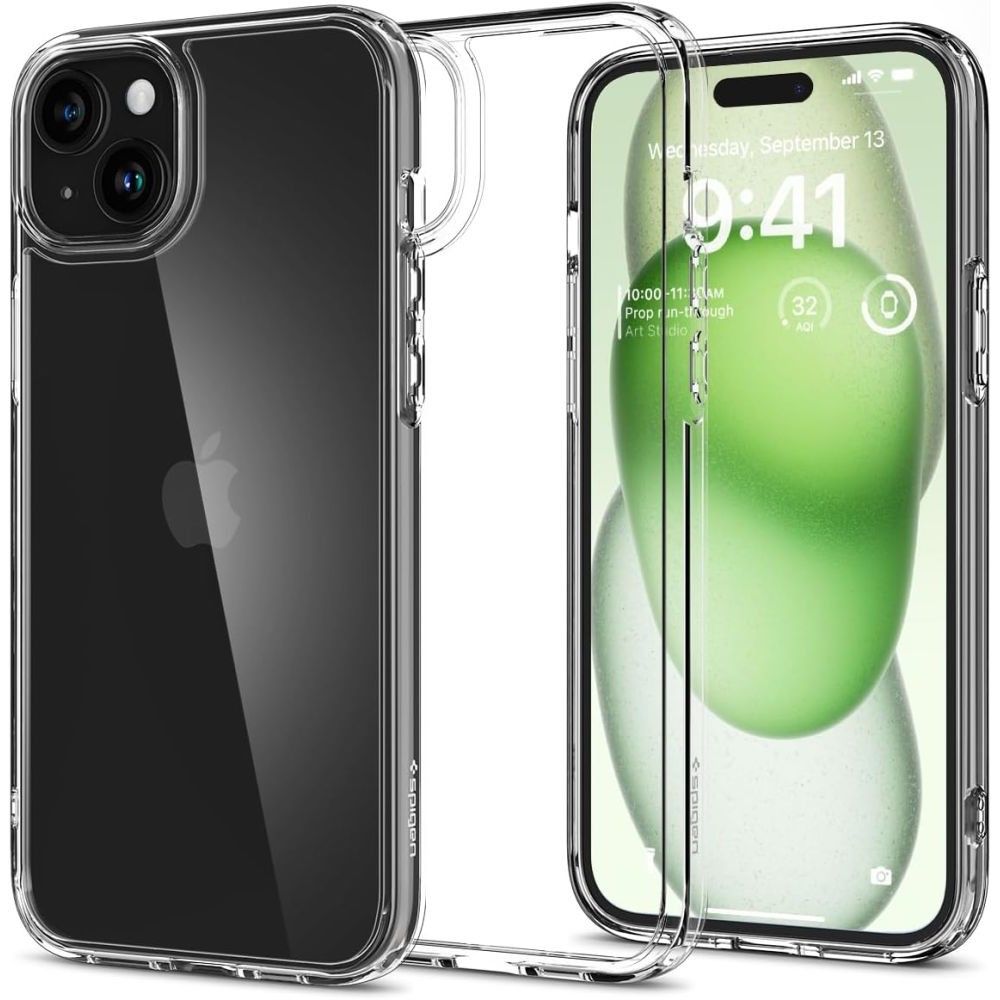 Spigen Ultra Hybrid dėklas telefonui iPhone 15 Plus - skaidrus