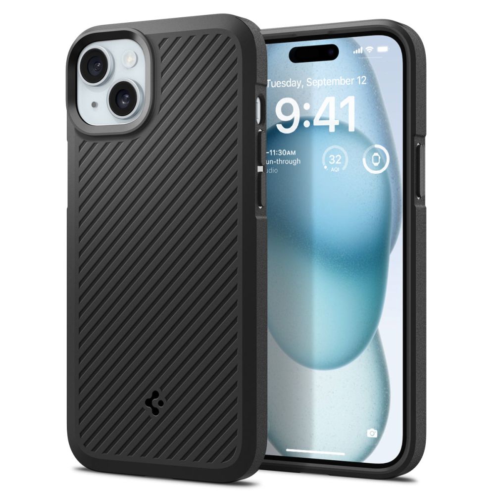 Spigen Core Armor dėklas telefonui iPhone 15 Plus - matinė juoda