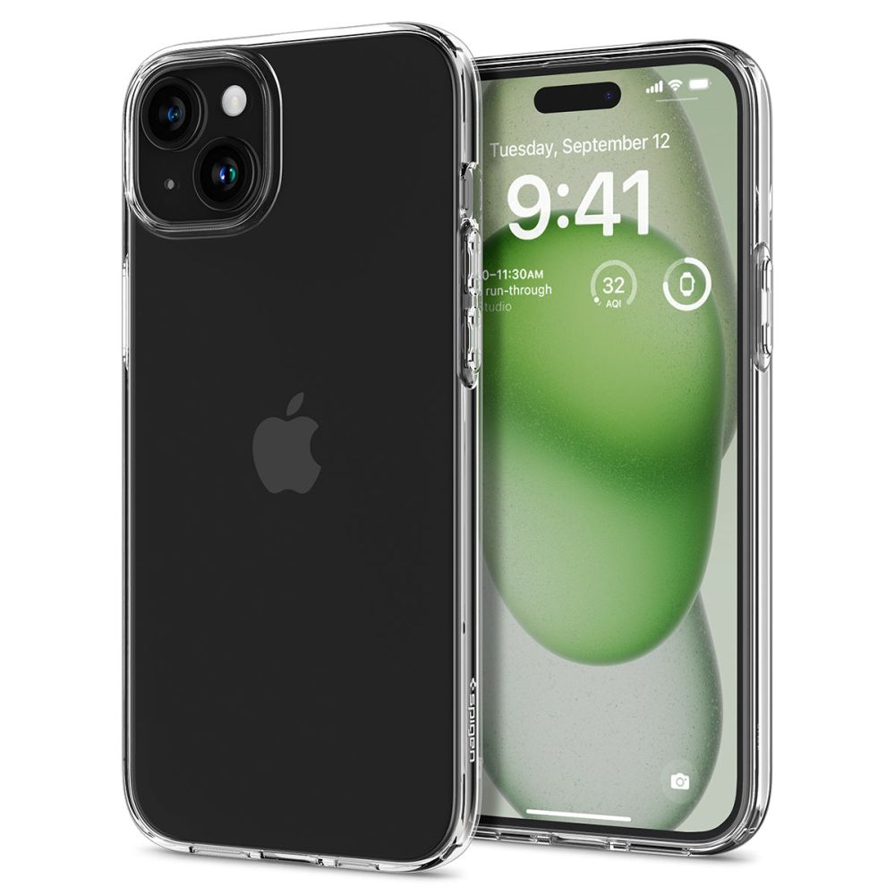 Dėklas telefonui Spigen Liquid Crystal iPhone 15 Plus - skaidrus (m)