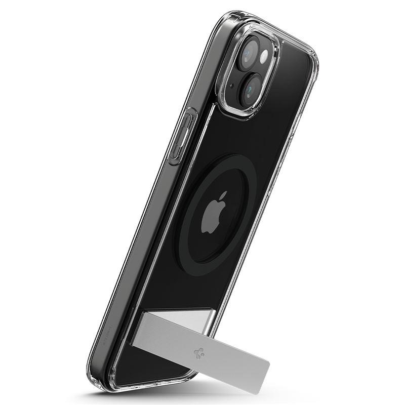 Spigen Ultra Hybrid S Magnetinis dėklas telefonui su stovu iPhone 15 Plus - Juodas