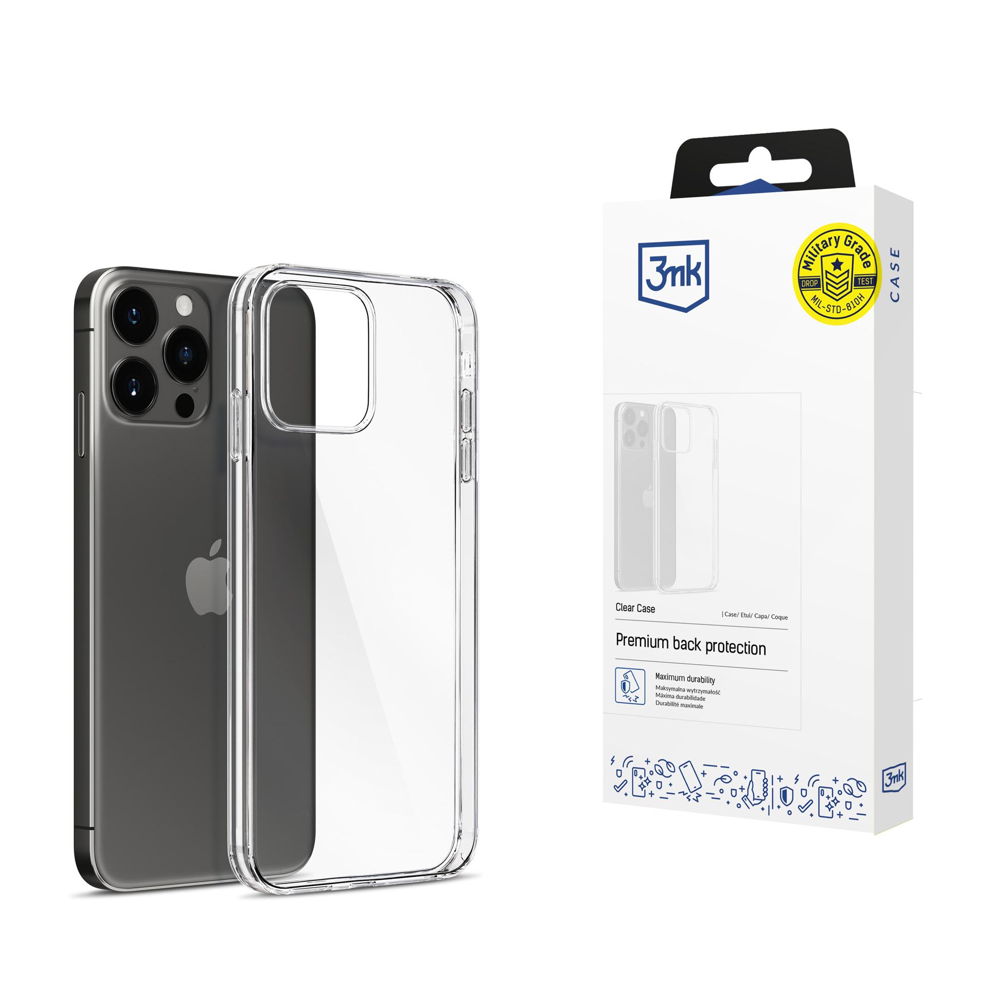 Dėklas 3mk Clear Case 1,2mm Apple iPhone 15 Pro