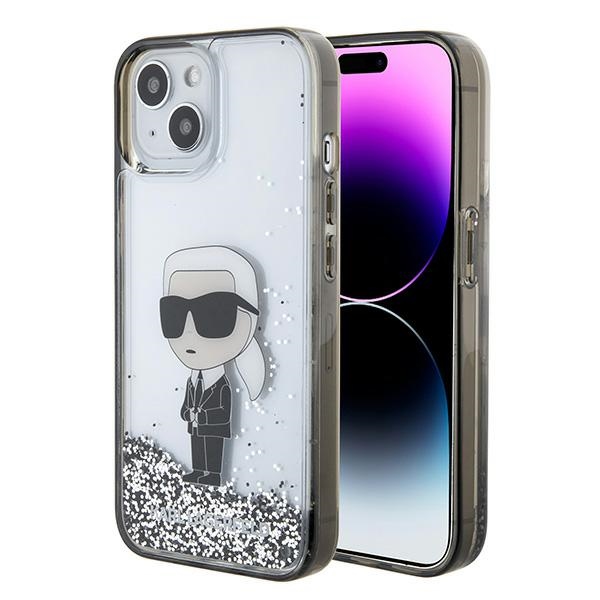 Karl Lagerfeld KLHCP15SLKKNSK dėklas telefonui iPhone 15 6.1" - skaidrus