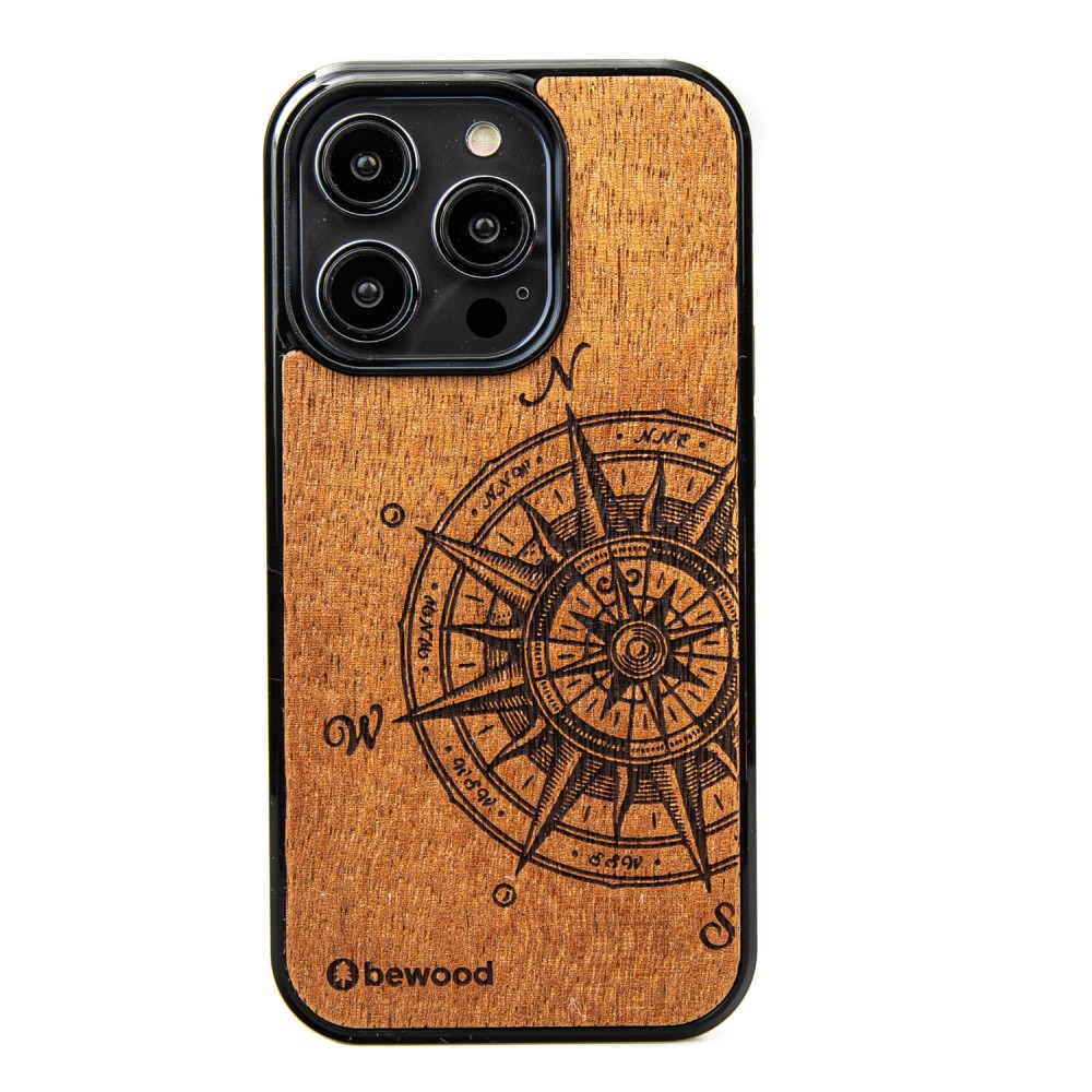 Bewood Traveler Merbau medinis dėklas telefonui iPhone 15 Pro