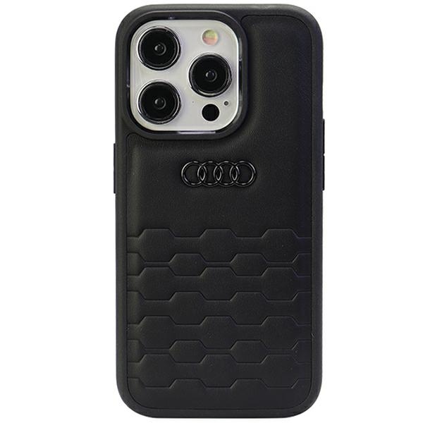 Audi GT Sintetinės odos dėklas telefonui iPhone 15 Pro Max - juodas