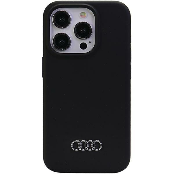 Audi silikoninis dėklas telefonui iPhone 15 Pro Max - juodas