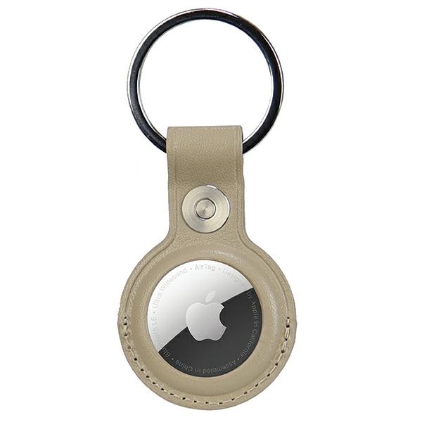 Audi Sintetinės odos AirTag dėklas - smėlio spalvos