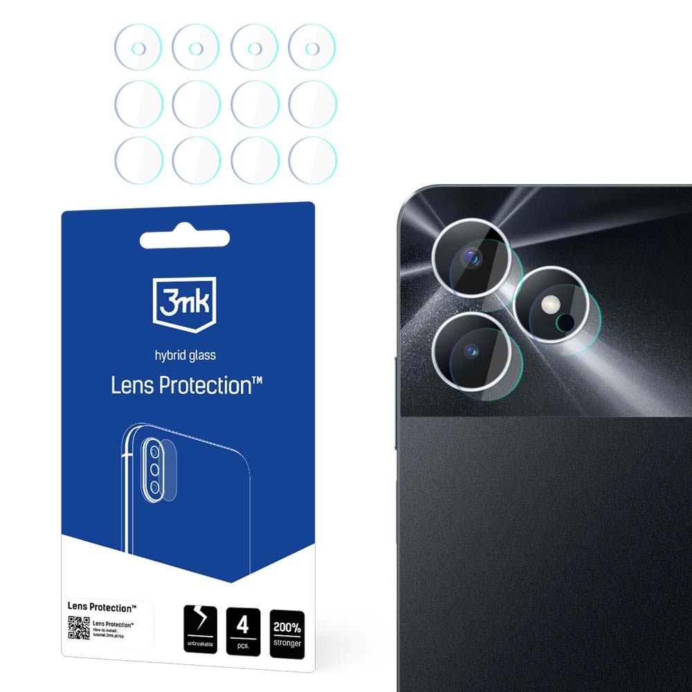 3mk Lens Protection™ hibridinis kameros stiklas Realme Note 50