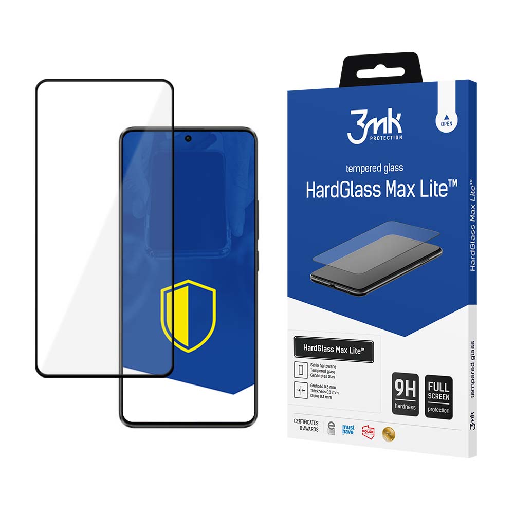 9H 3mk HardGlass Max Lite™ stiklas ant Poco X6 5G