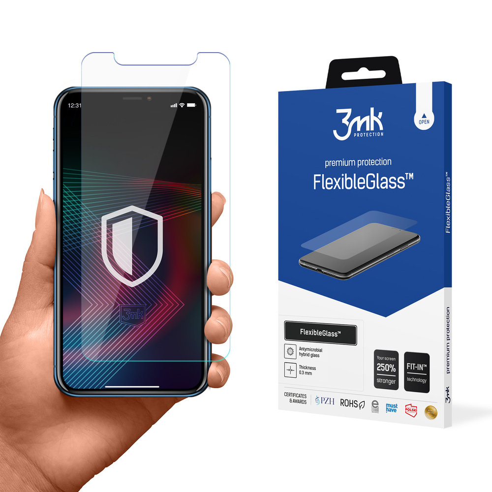 3mk FlexibleGlass™ hibridinis stiklas iPhone XR