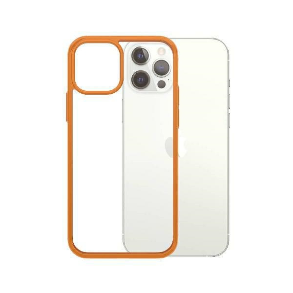 PanzerGlass ClearCase dėklas telefonui iPhone 12 / 12 Pro - permatomas oranžinis